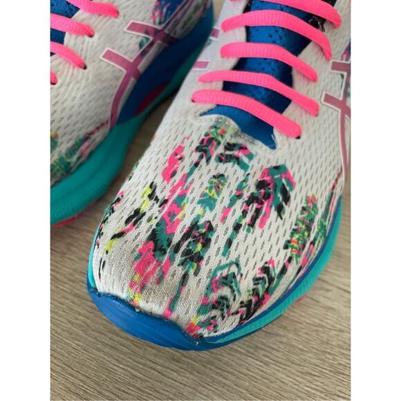 ASICS Gel-Nimbus 24 Running Shoes Women 9.5 Multi Tropical‎ Print Streetwear Y2K - Picture 6 of 11